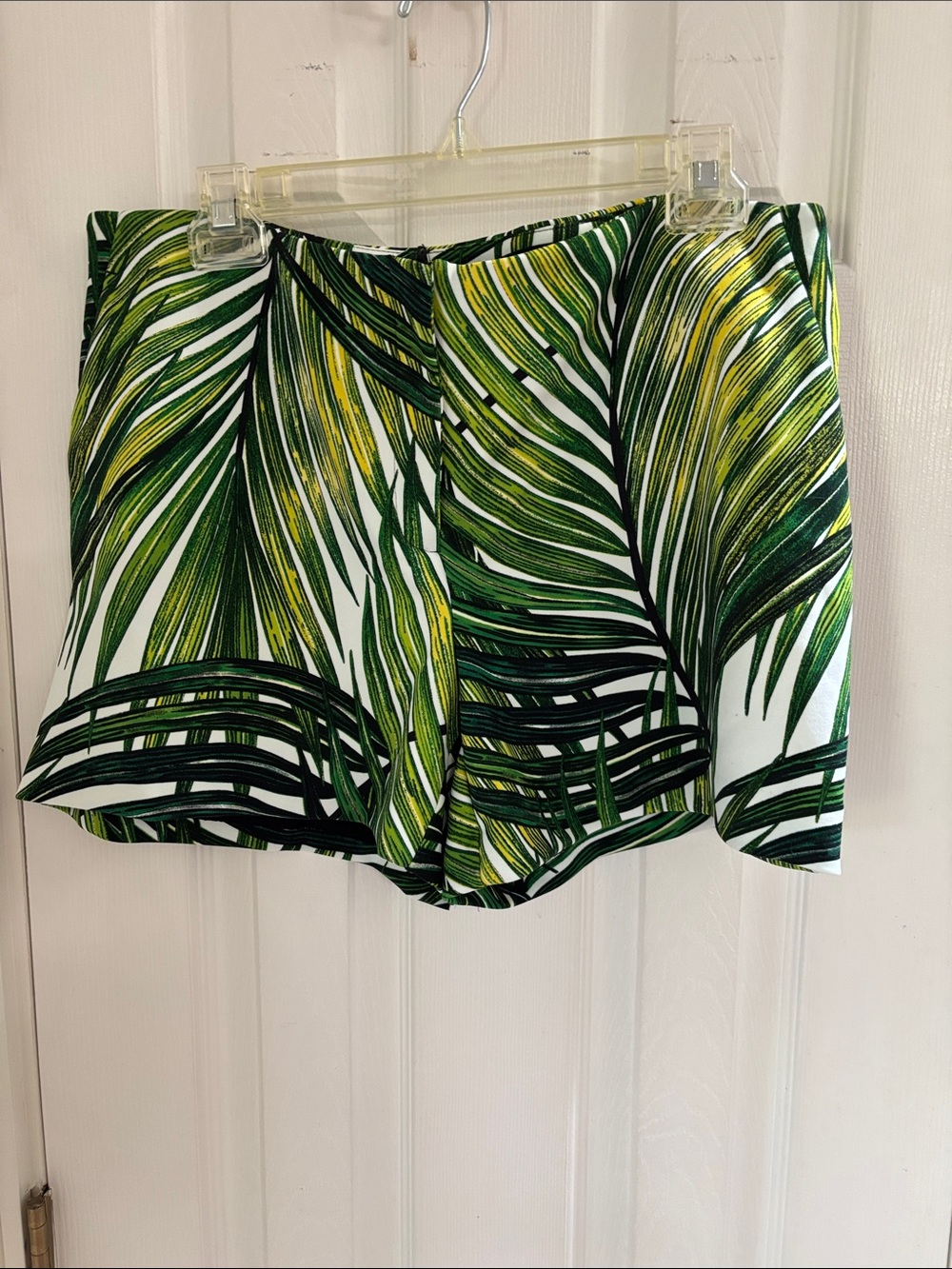 Worthington Green Tropical Palm-Print Shorts
